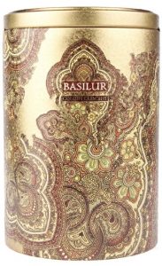 Basilur Oriental-  GOLDEN CRESCENT- Black Leaf Tea, No Additives- 100g Tin Caddy